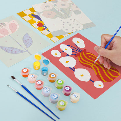Blooming Colors of Flowers Paint by Numbers
