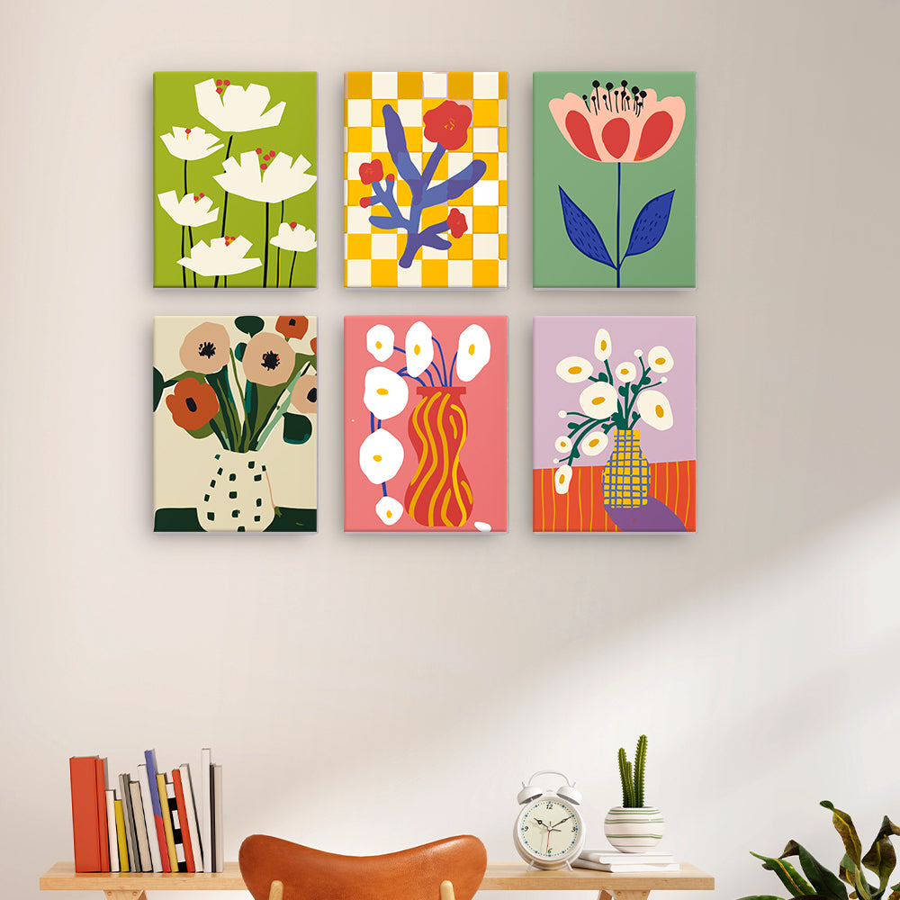 Blooming Colors of Flowers Paint by Numbers