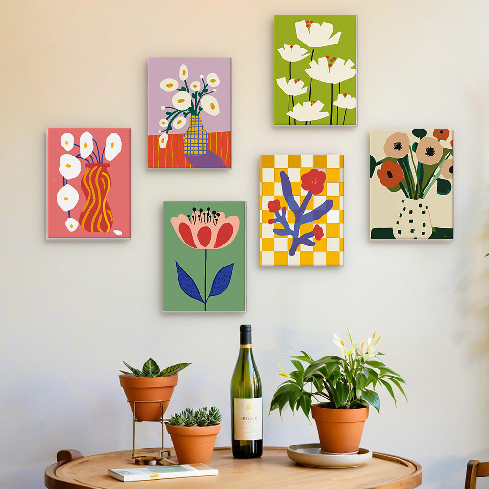 Blooming Colors of Flowers Paint by Numbers