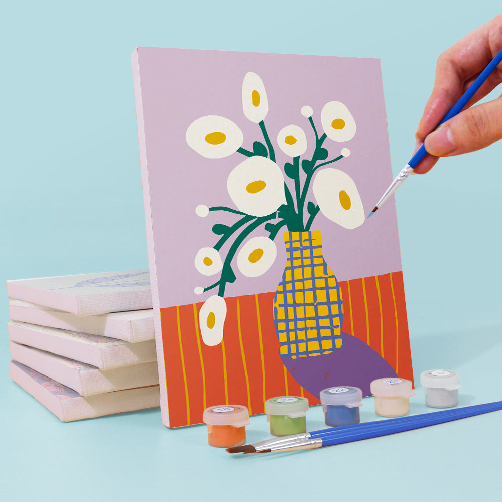 Blooming Colors of Flowers Paint by Numbers