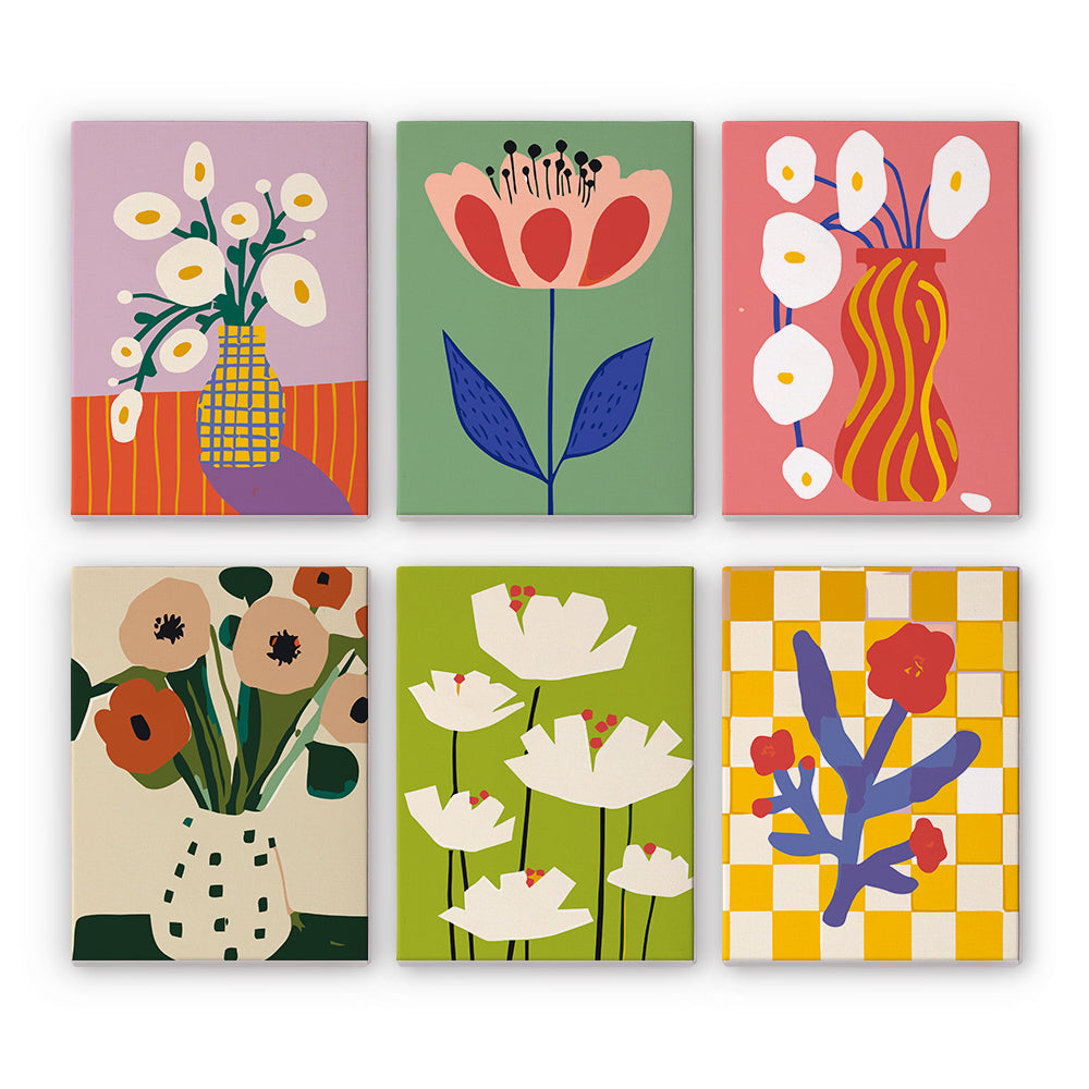 Blooming Colors of Flowers Paint by Numbers