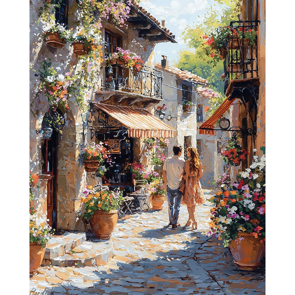 Flower Alley - Paint by Numbers