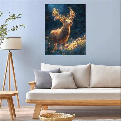 Flower Deer - Paint by Numbers