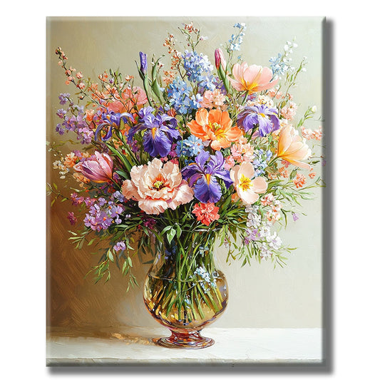Summer meadow of colorful joy - paint by numbers