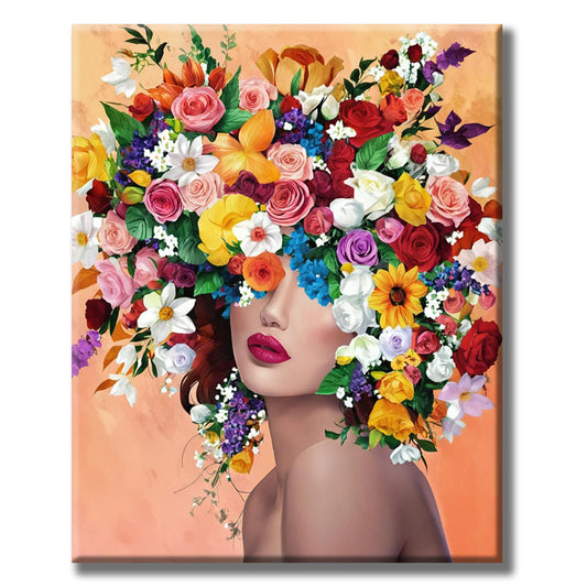 Flower Wreath - Beauty - Paint by Numbers