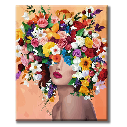 Flower Wreath - Beauty - Paint by Numbers