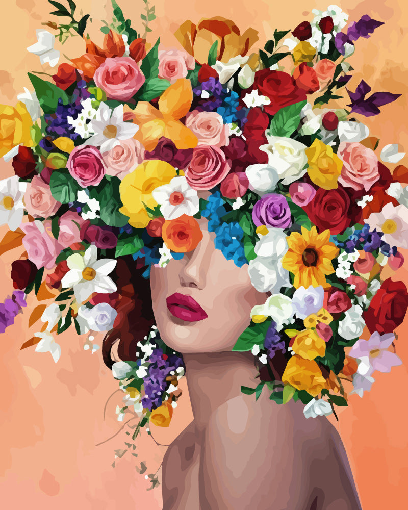 Flower Wreath - Beauty - Paint by Numbers