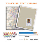 Brick Wall Blossoms - Paint by Numbers Kit