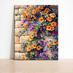 Brick Wall Blossoms - Paint by Numbers Kit