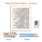 Brick Wall Blossoms - Paint by Numbers Kit