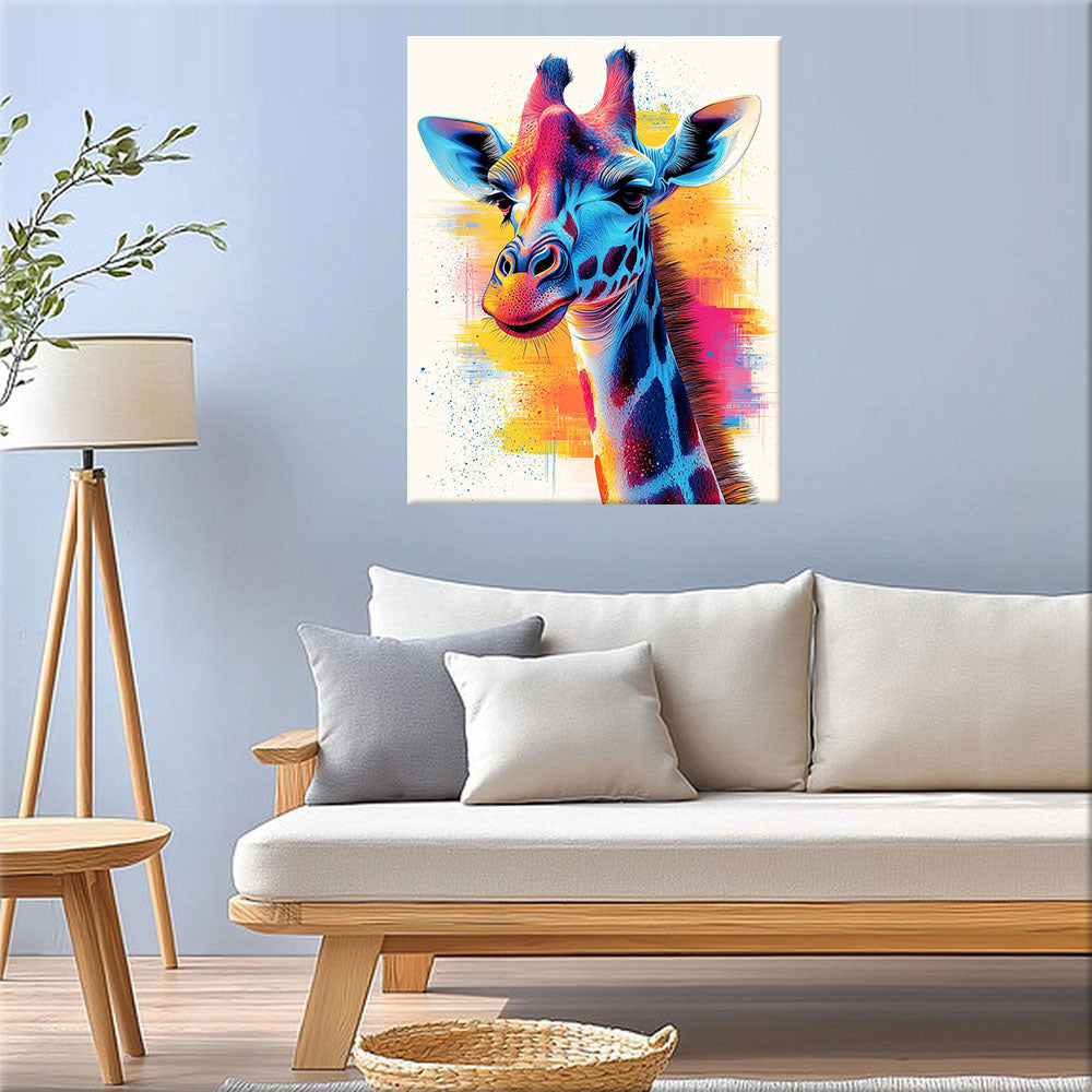 Colorful Giraffe - Paint by Numbers