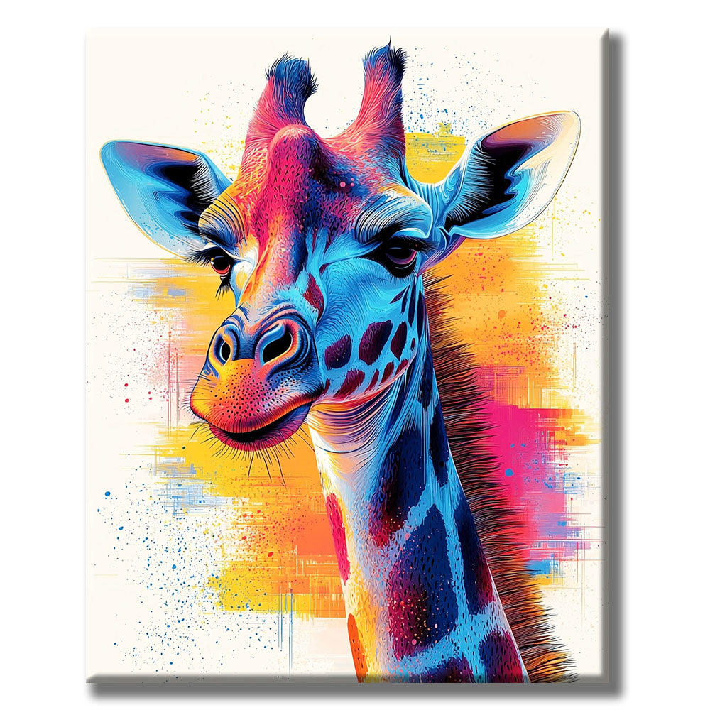 Colorful Giraffe - Paint by Numbers