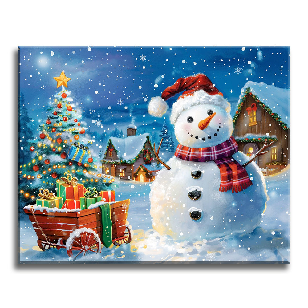Christmas Snowman’s Cozy Wonderland