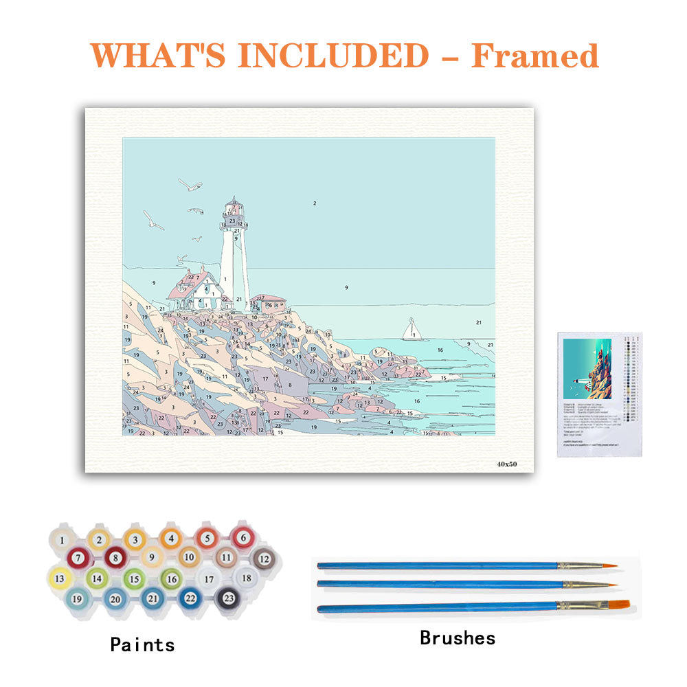 Coastal Beacon - Paint by Numbers Kit
