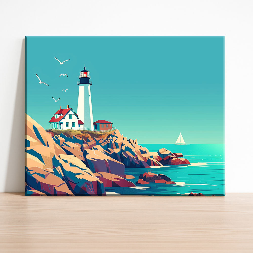 Coastal Beacon - Paint by Numbers Kit