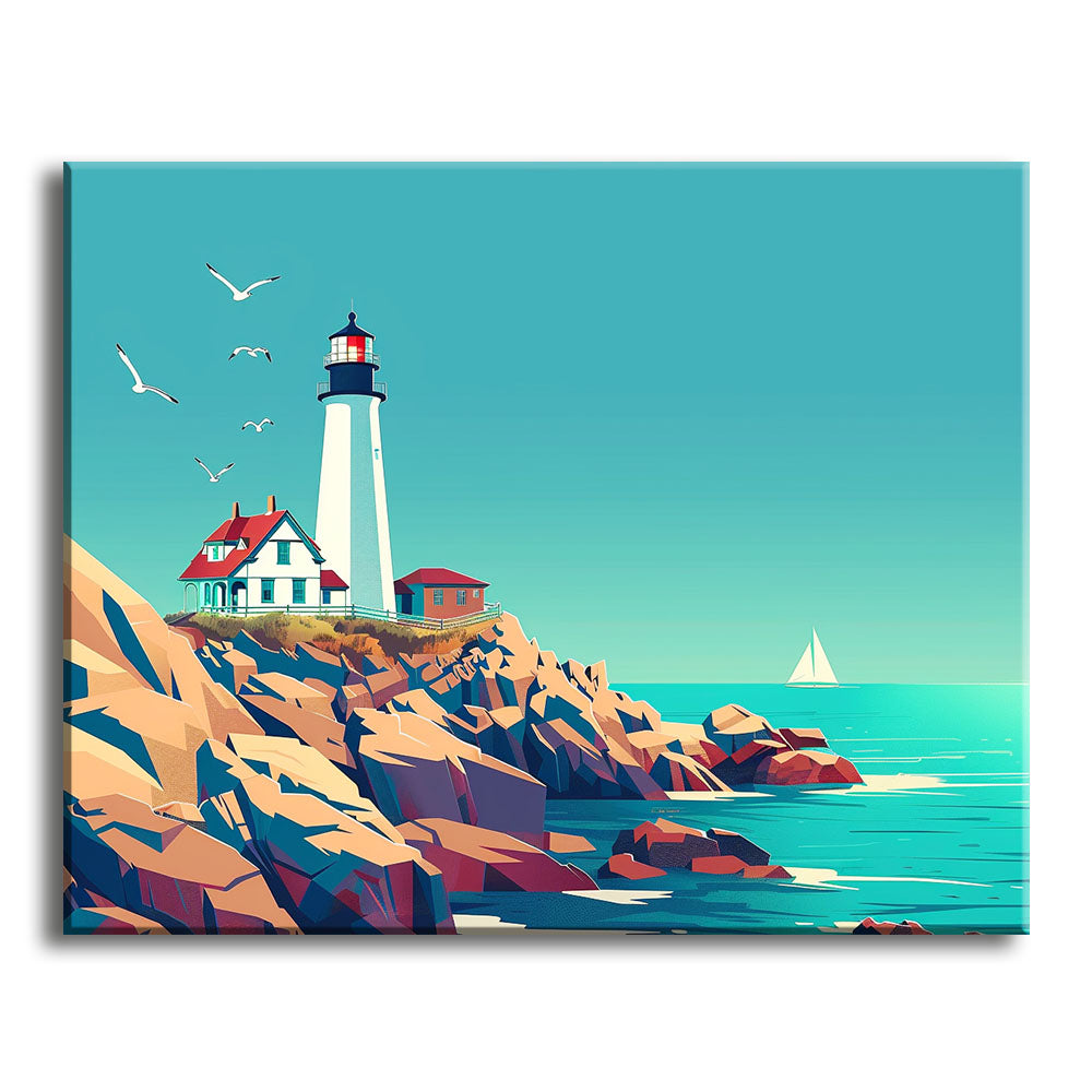 Coastal Beacon - Paint by Numbers Kit