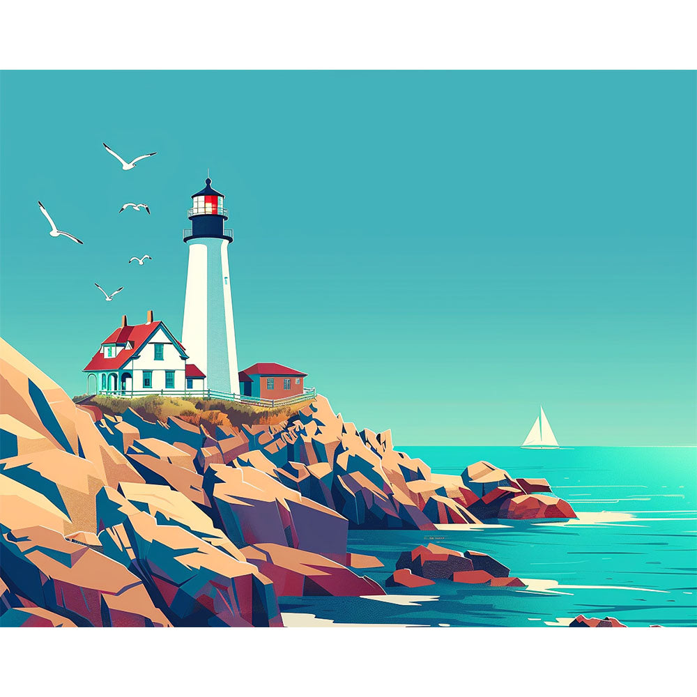 Coastal Beacon - Paint by Numbers Kit