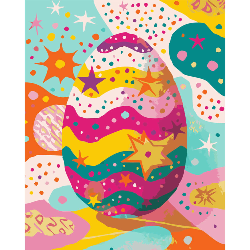Cosmic Easter Egg - Paint by Numbers Kit