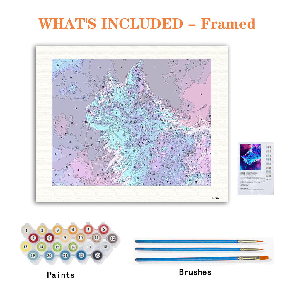 Cosmic Lynx - Paint by Numbers Kit