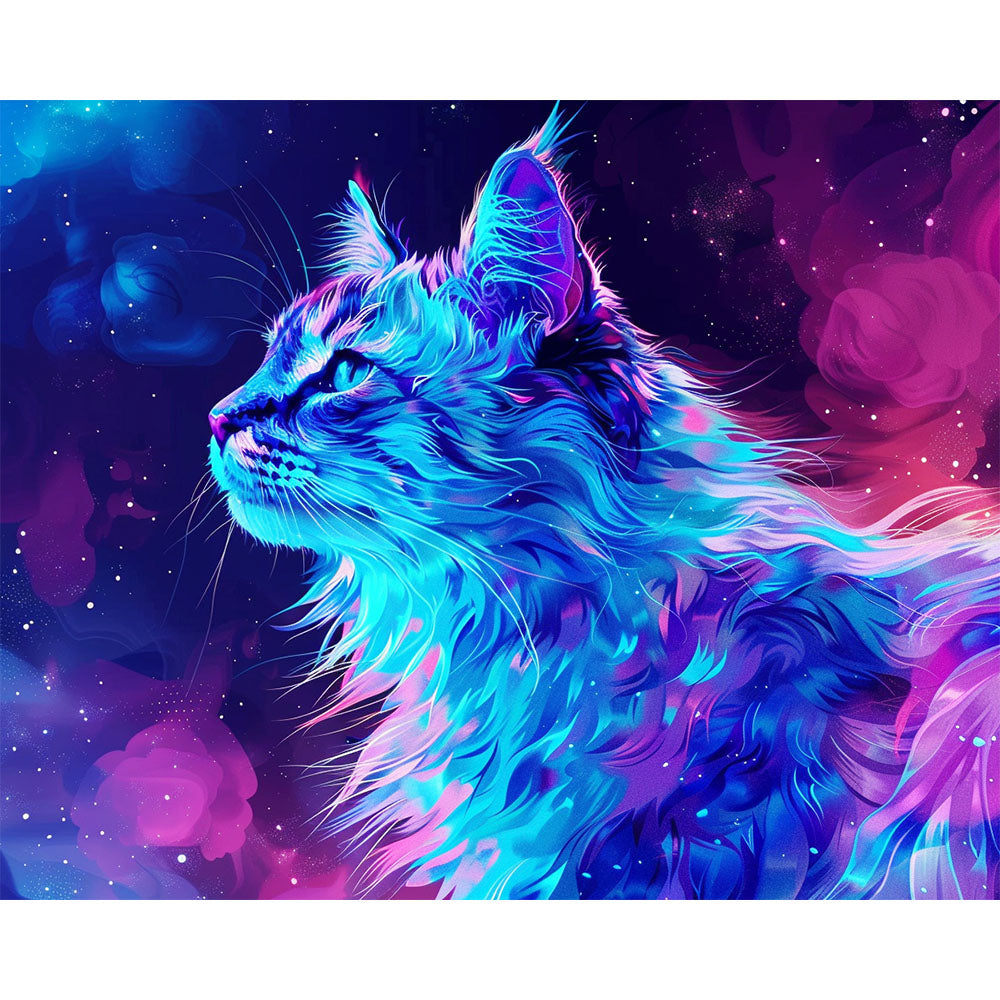 Cosmic Lynx - Paint by Numbers Kit