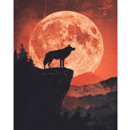 Crimson Howl - Paint by Numbers Kit