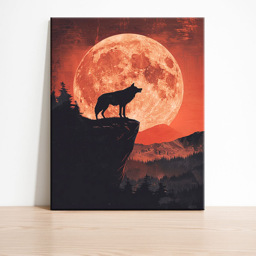 Crimson Howl - Paint by Numbers Kit