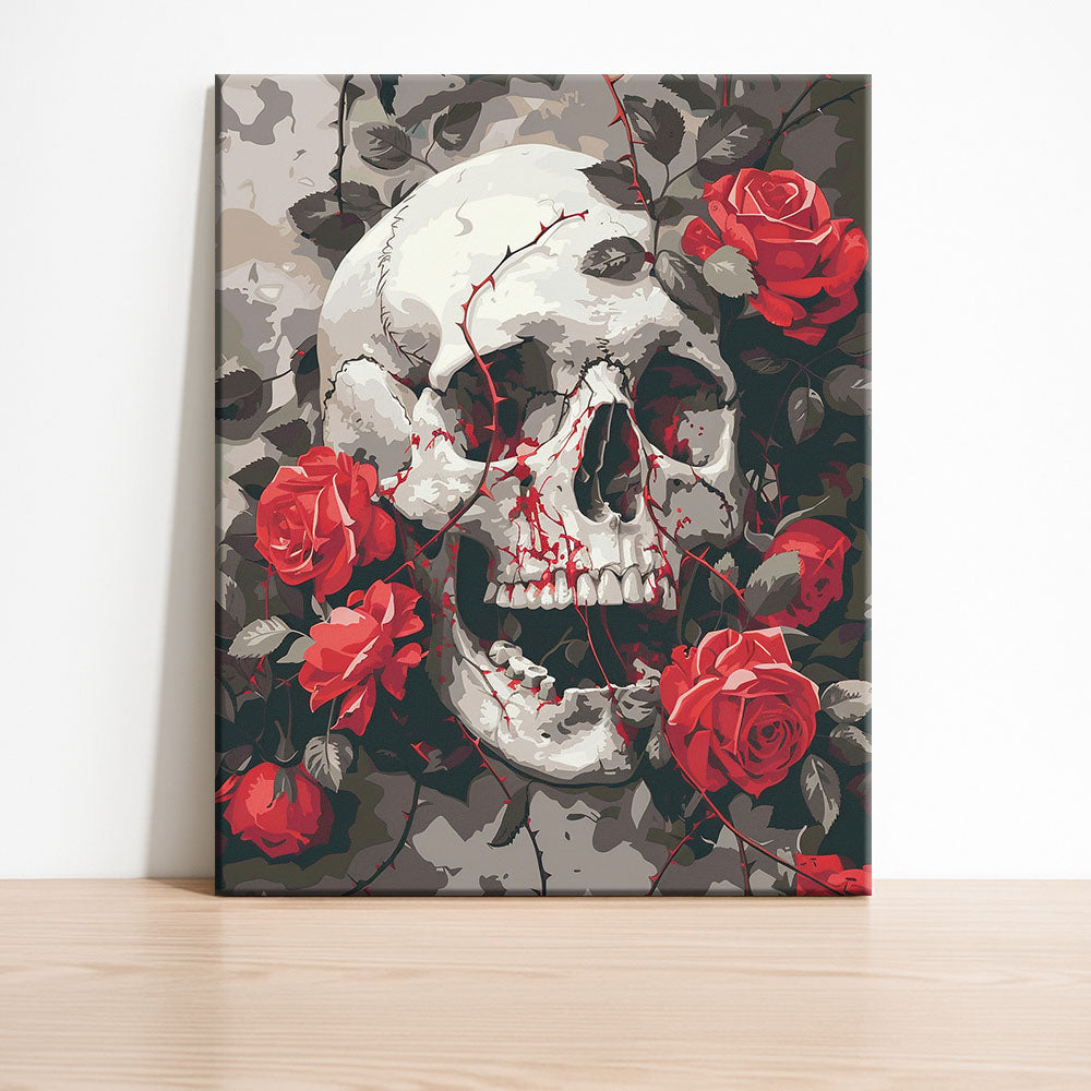Crimson Thorns - Paint by Numbers Kit