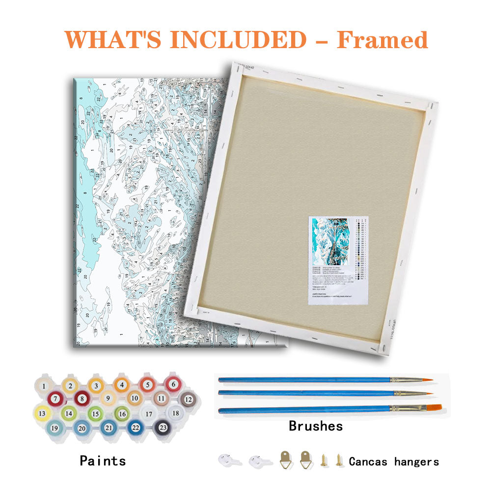 Crystal Mountain Serenity - Paint by Numbers Kit