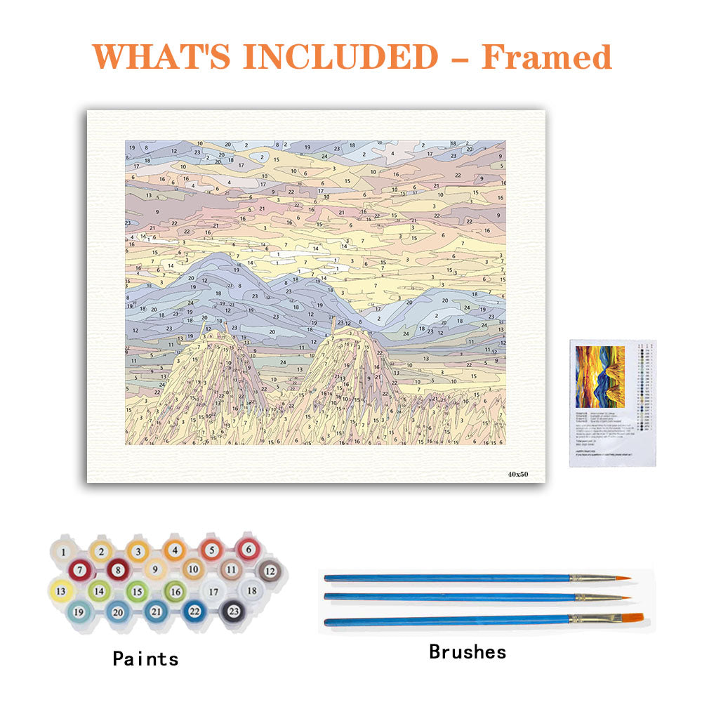 Cubist Haystacks - Paint by Numbers Kit