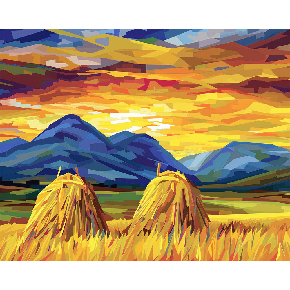 Cubist Haystacks - Paint by Numbers Kit