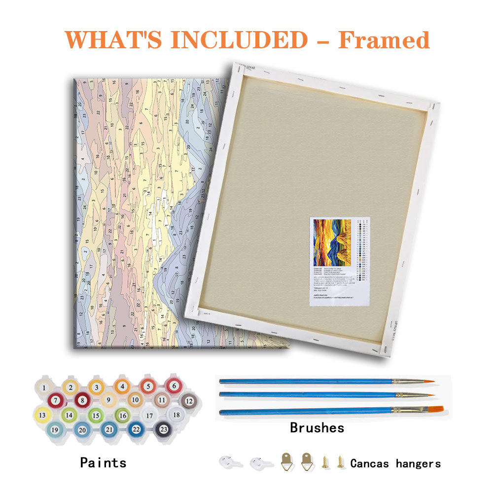 Cubist Haystacks - Paint by Numbers Kit