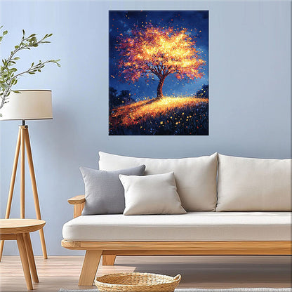 The Glowing Tree of Magic - Paint by Numbers