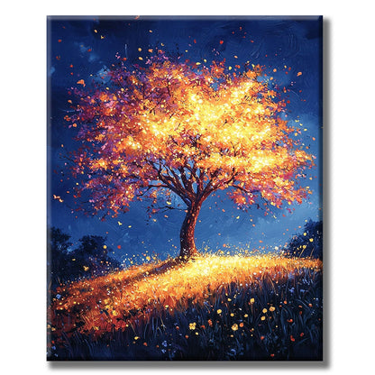 The Glowing Tree of Magic - Paint by Numbers