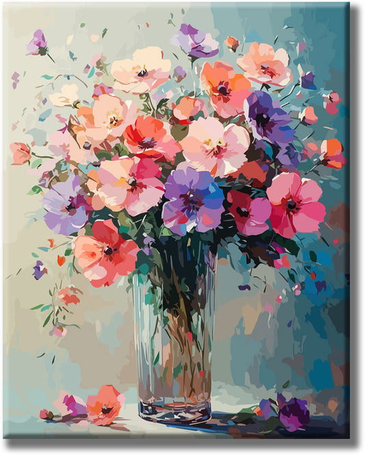 The Magic of Flowers in a Vase - Paint by Numbers