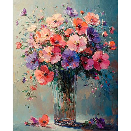 The Magic of Flowers in a Vase - Paint by Numbers