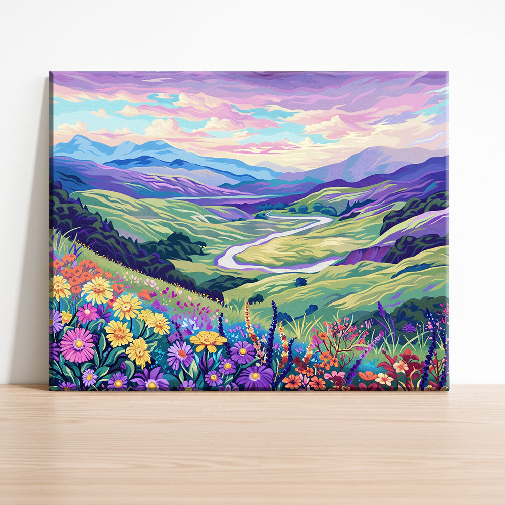 Dreamy Valley Bloom - Paint by Numbers Kit
