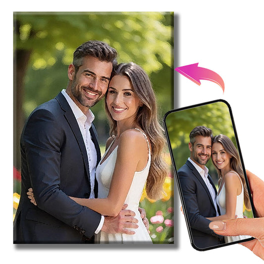 Individual photo art print set – paint by numbers with your own picture