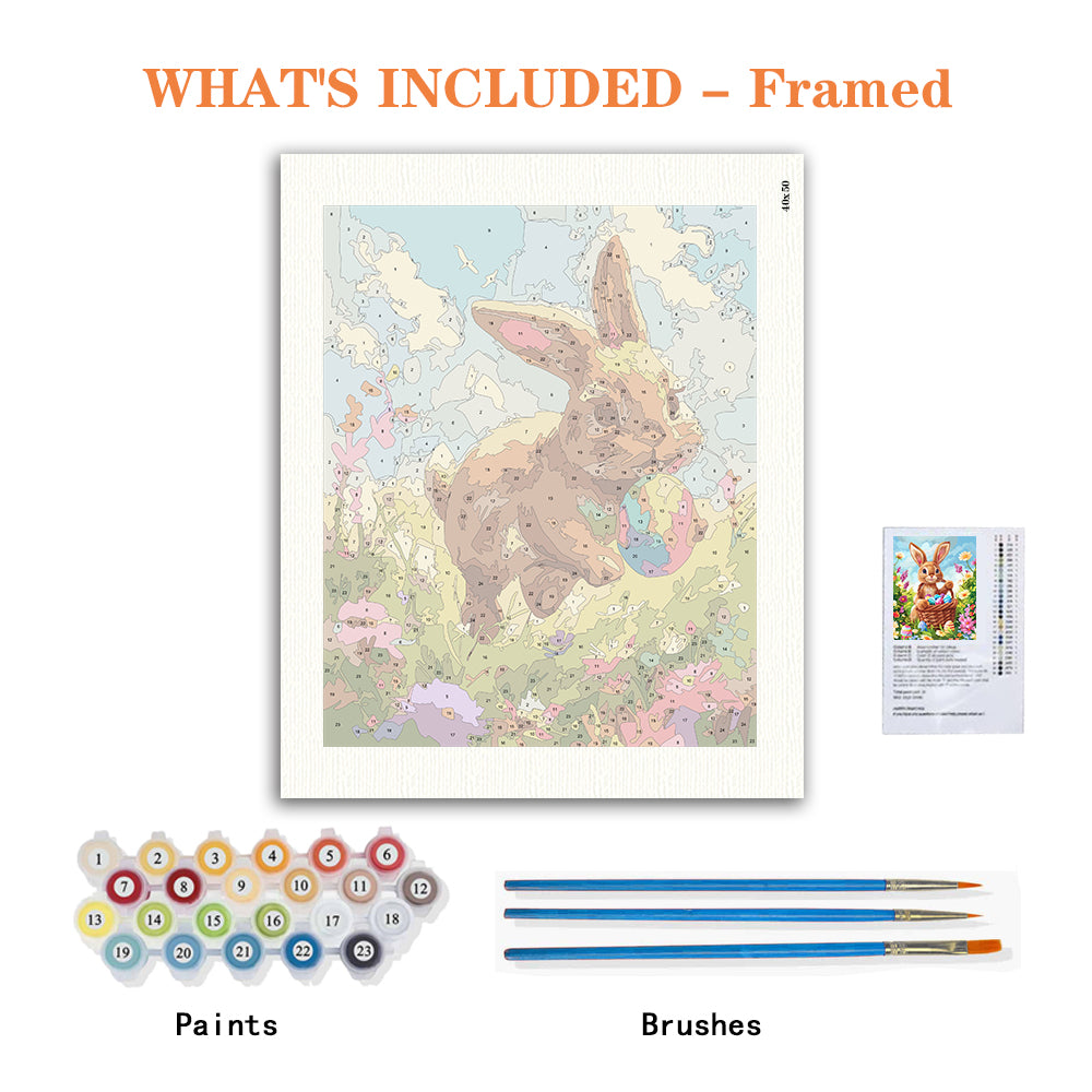 Easter Bunny Bliss – Paint by Numbers Kit