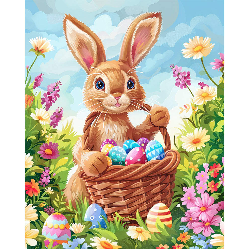 Easter Bunny Bliss – Paint by Numbers Kit