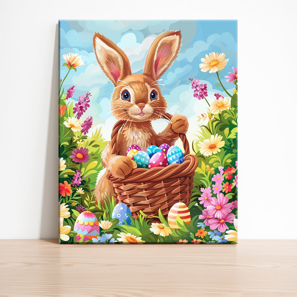 Easter Bunny Bliss – Paint by Numbers Kit