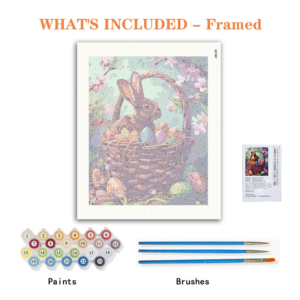 Easter Bunny & Eggs – Paint by Numbers Kit