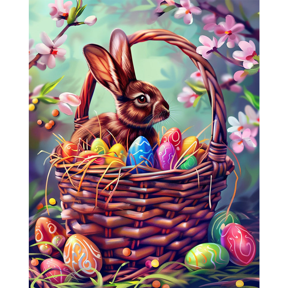 Easter Bunny & Eggs – Paint by Numbers Kit