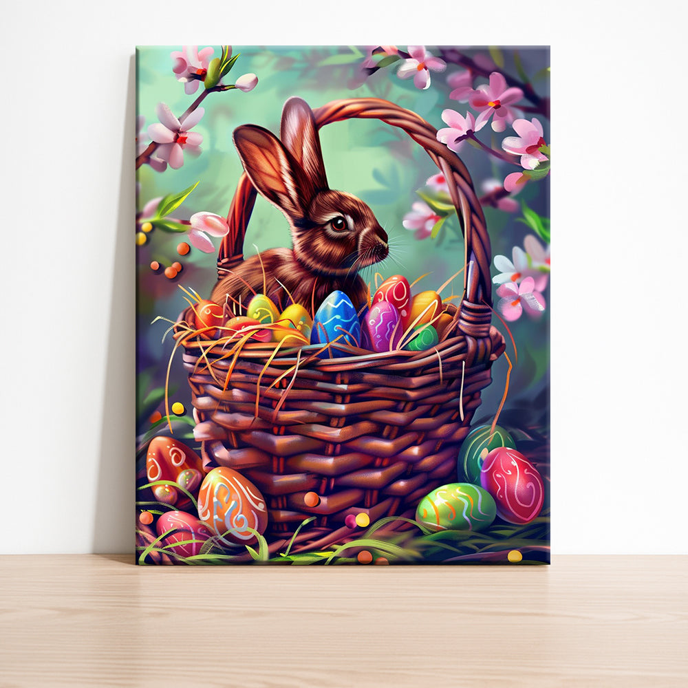 Easter Bunny & Eggs – Paint by Numbers Kit