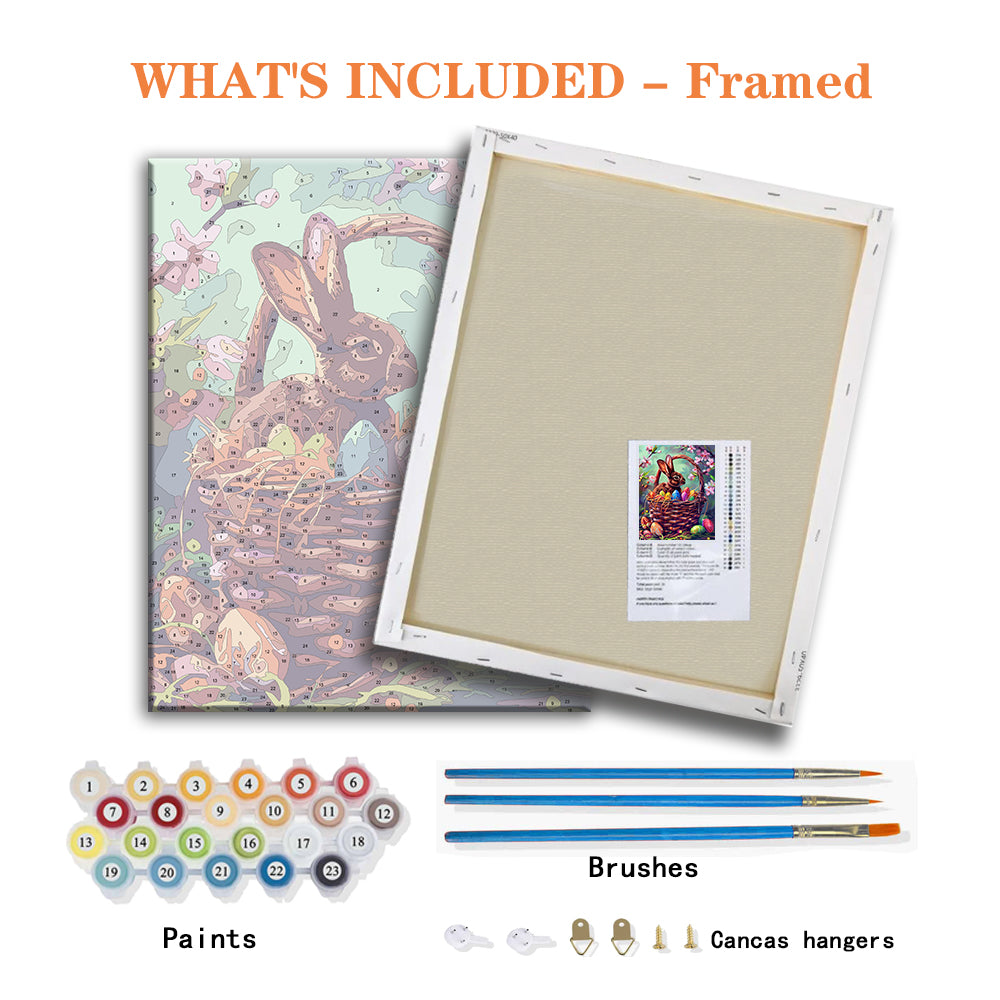 Easter Bunny & Eggs – Paint by Numbers Kit