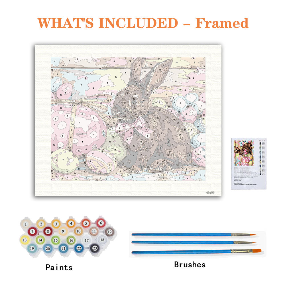 Easter Bunny's Basket - Paint by Numbers Kit