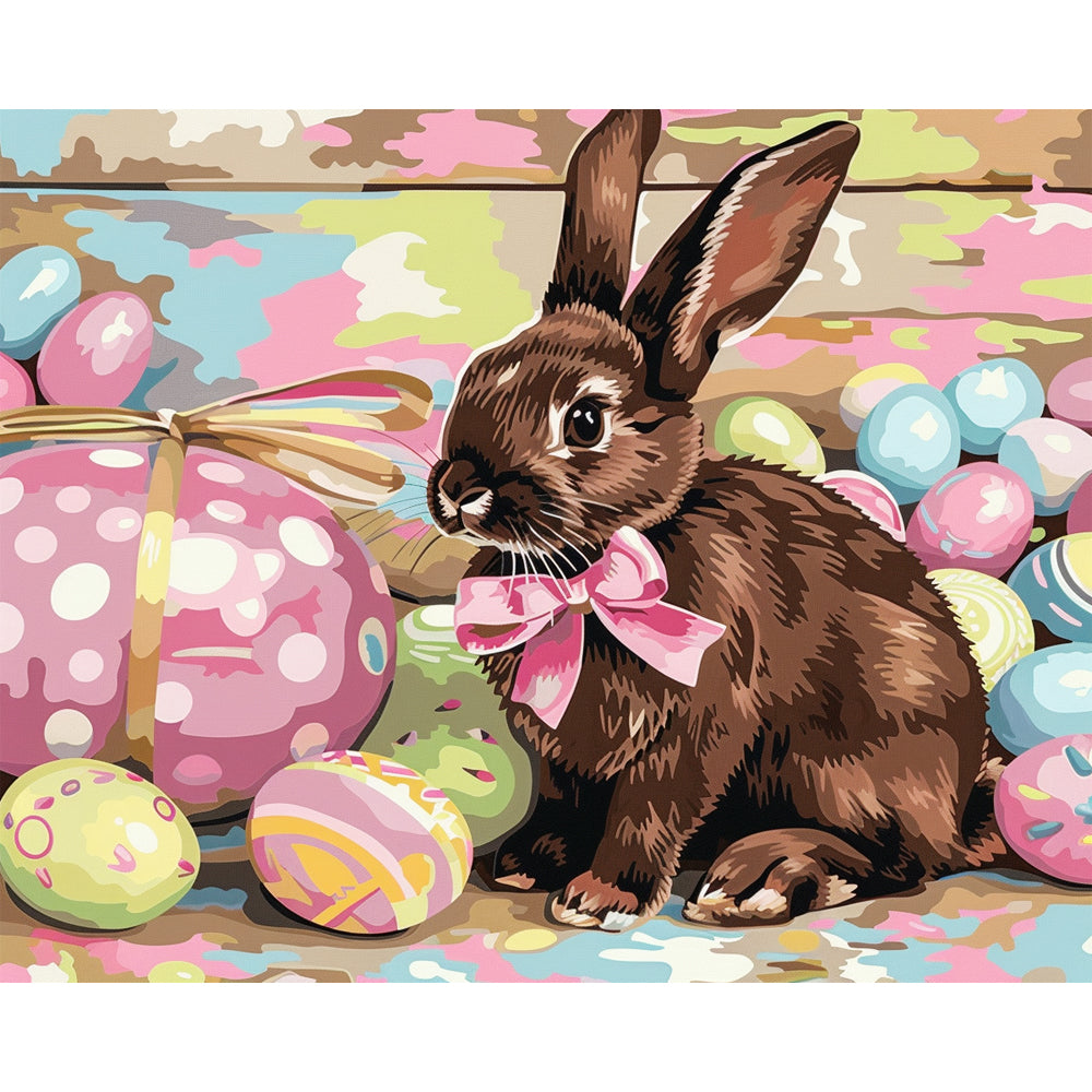 Easter Bunny's Basket - Paint by Numbers Kit