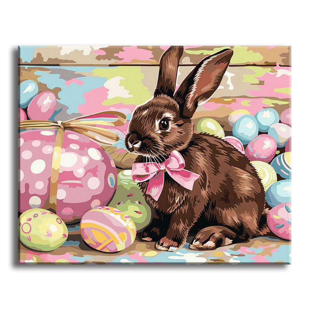 Easter Bunny's Basket - Paint by Numbers Kit