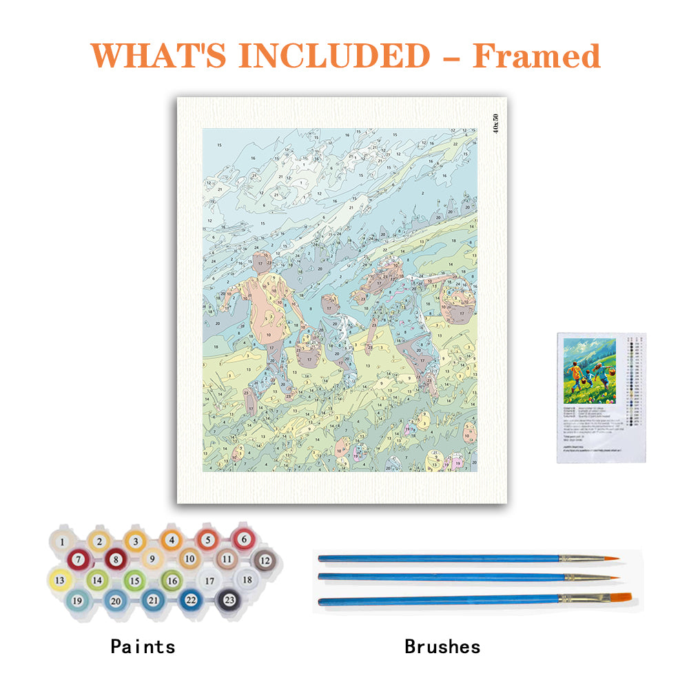 Easter Egg Hunt Joy – Paint by Numbers Kit