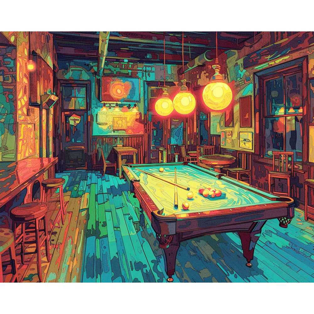 Electric Billiards - Paint by Numbers Kit