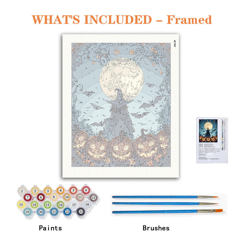Enchanted Halloween Night – Paint by Numbers Kit